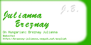 julianna breznay business card